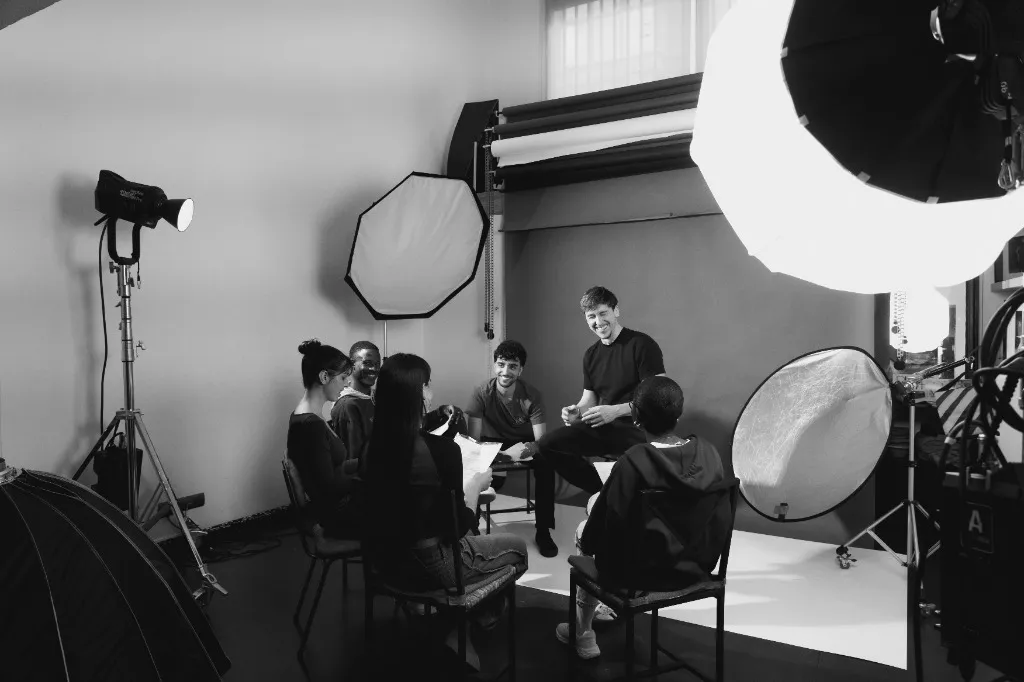 Sesión de trabajo en el estudio